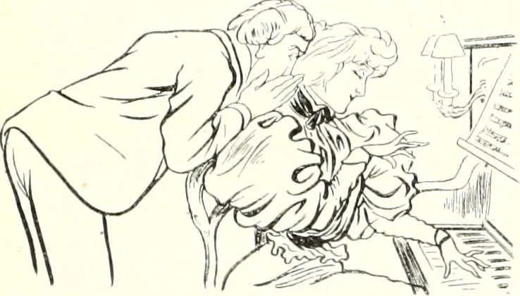 An illustration from Les maitres humoristes : les meilleurs dessins : les meilleurs légendes, 1905, leaf 70