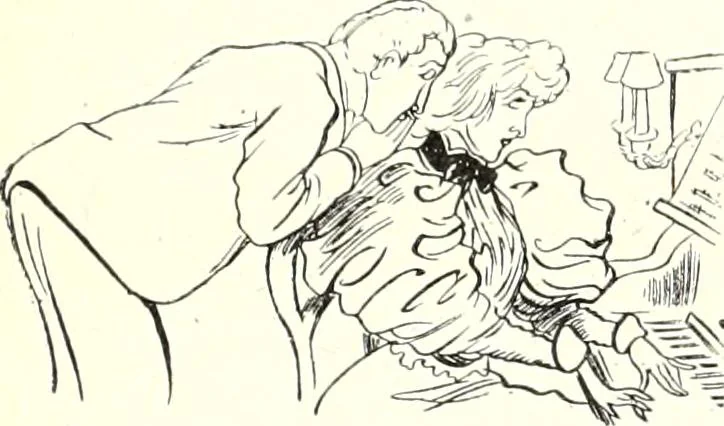 An illustration from Les maitres humoristes : les meilleurs dessins : les meilleurs légendes, 1905, leaf 70