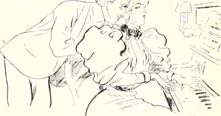 An illustration from Les maitres humoristes : les meilleurs dessins : les meilleurs légendes, 1905, leaf 70