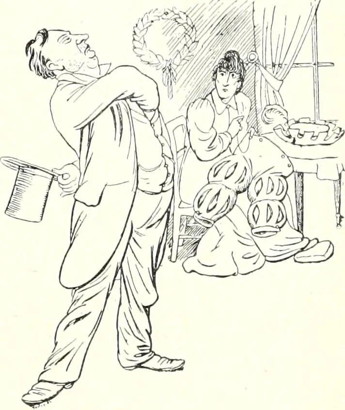 An illustration from Les maitres humoristes : les meilleurs dessins : les meilleurs légendes, 1905, leaf 74
