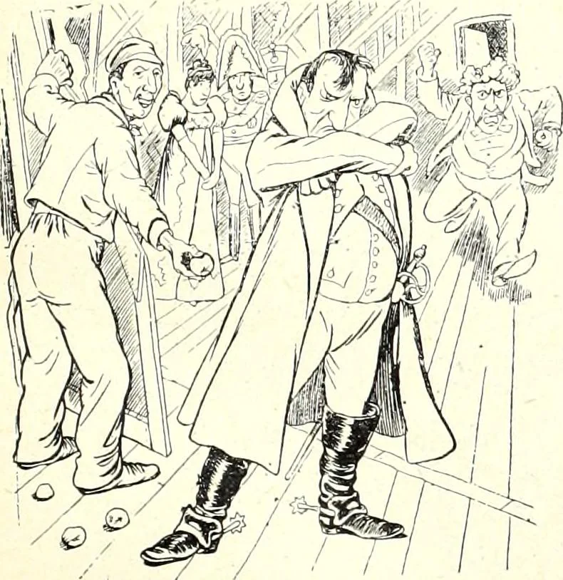 An illustration from Les maitres humoristes : les meilleurs dessins : les meilleurs légendes, 1905, leaf 78