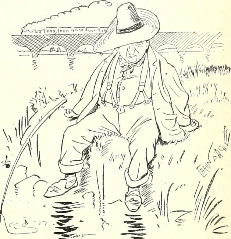 An illustration from Les maitres humoristes : les meilleurs dessins : les meilleurs légendes, 1905, leaf 78