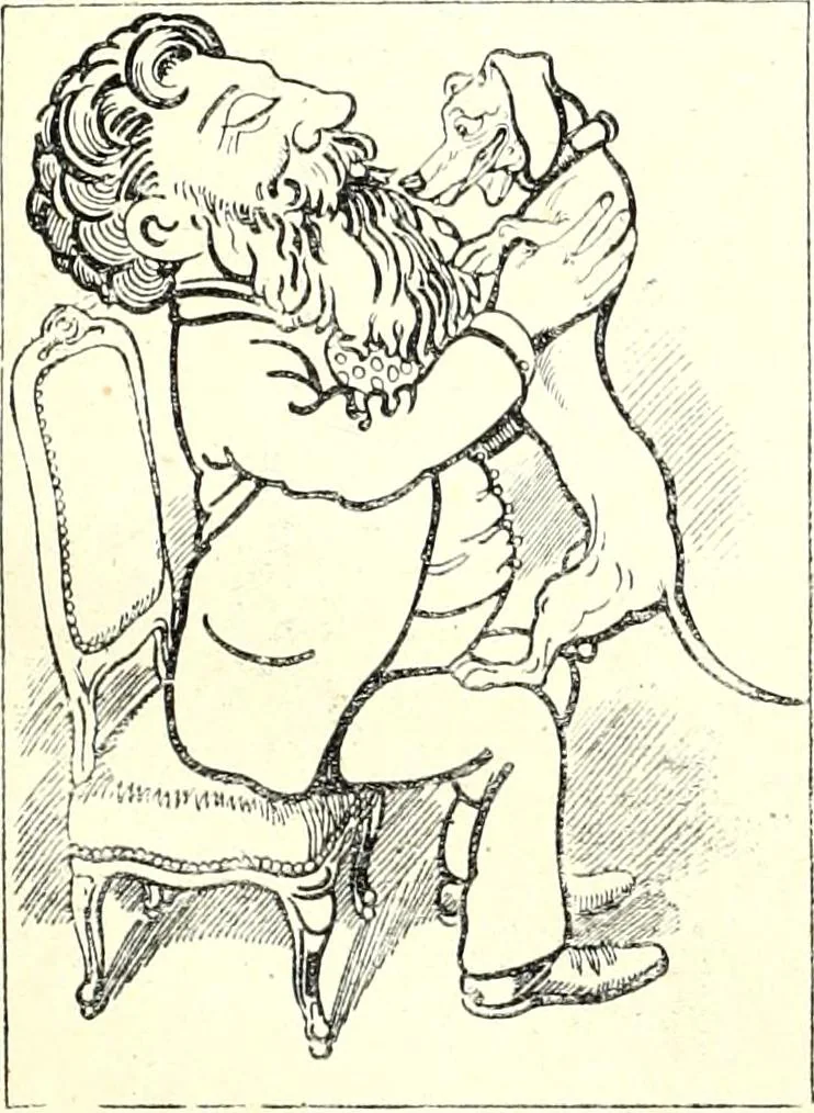 An illustration from Les maitres humoristes : les meilleurs dessins : les meilleurs légendes, 1905, leaf 84