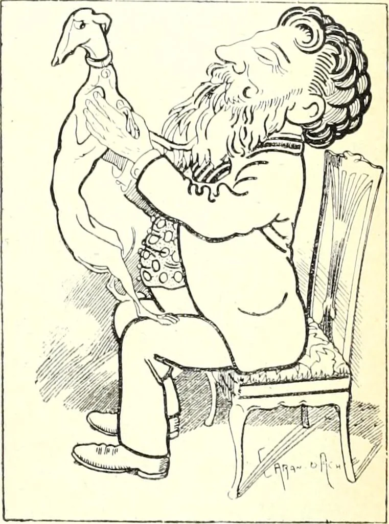 An illustration from Les maitres humoristes : les meilleurs dessins : les meilleurs légendes, 1905, leaf 84