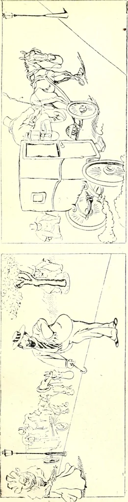 An illustration from Les maitres humoristes : les meilleurs dessins : les meilleurs légendes, 1905, leaf 88
