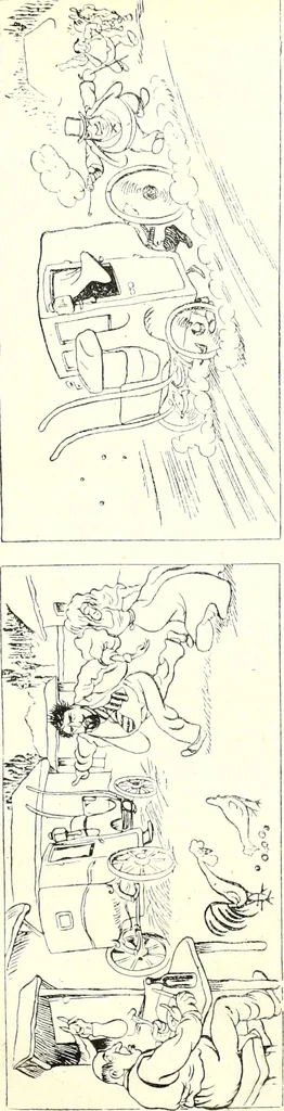 An illustration from Les maitres humoristes : les meilleurs dessins : les meilleurs légendes, 1905, leaf 90