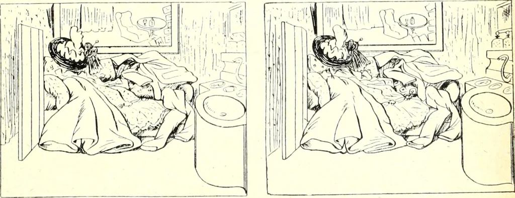 An illustration from Les maitres humoristes : les meilleurs dessins : les meilleurs légendes, 1905, leaf 96