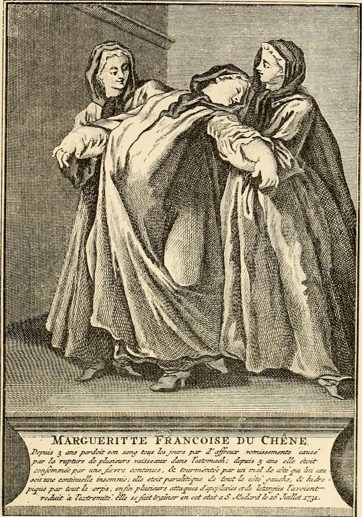 An illustration from Les maladies épidémiques de l'esprit; sorcellerie, magnétisme, morphinisme, délire des grandeurs, 1887, leaf 154