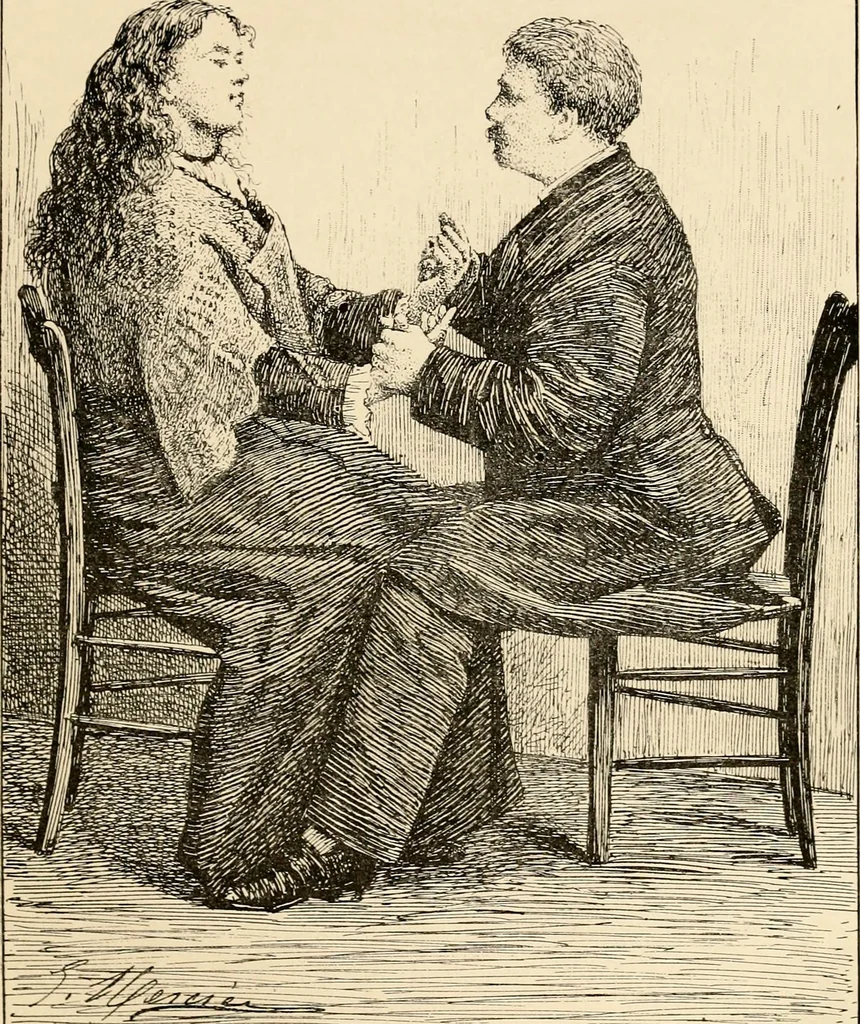 An illustration from Les maladies épidémiques de l'esprit; sorcellerie, magnétisme, morphinisme, délire des grandeurs, 1887, leaf 266