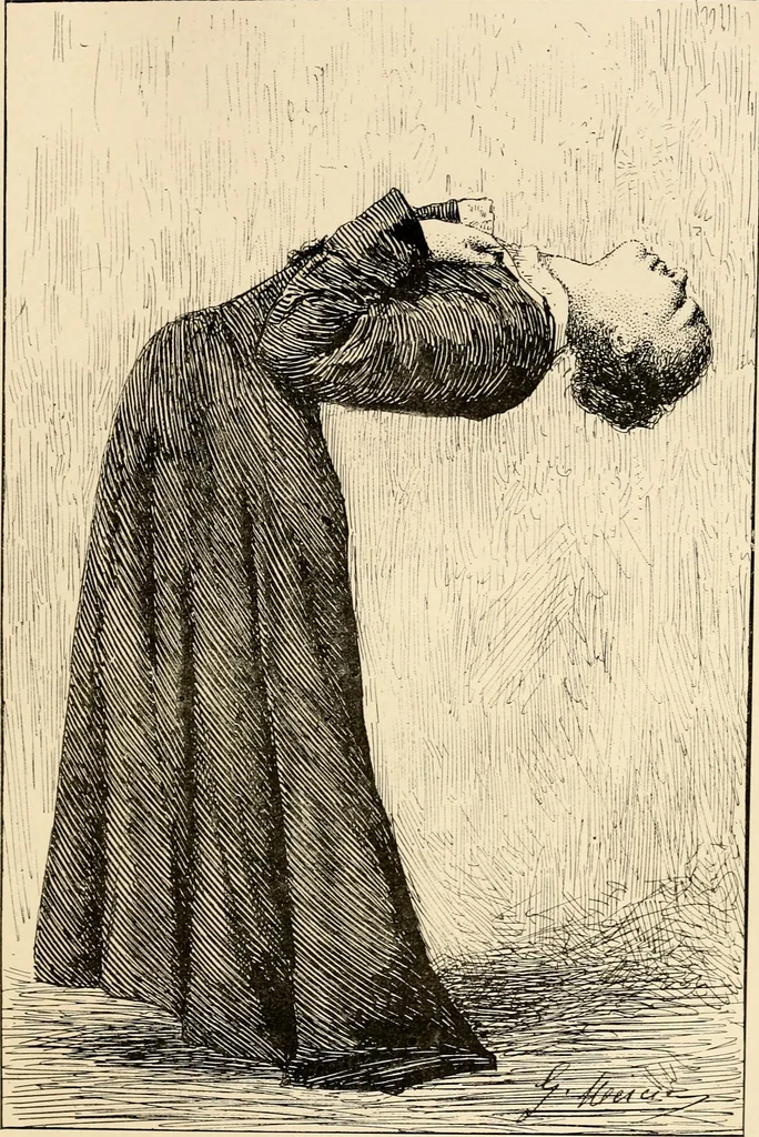 An illustration from Les maladies épidémiques de l'esprit; sorcellerie, magnétisme, morphinisme, délire des grandeurs, 1887, leaf 270
