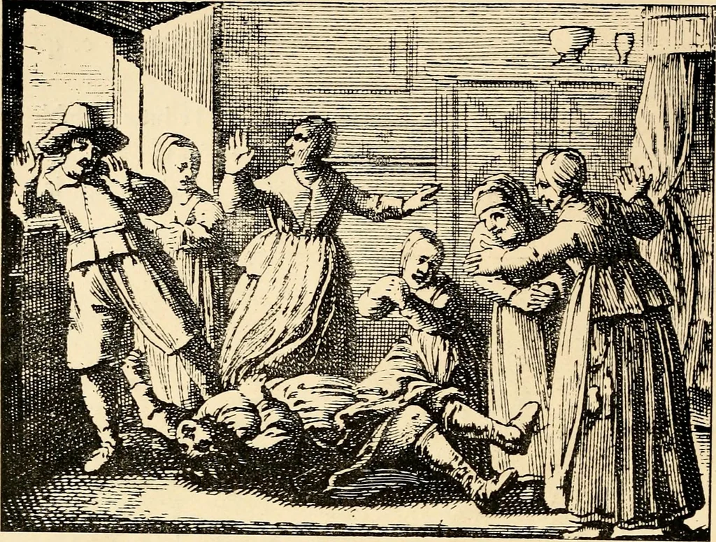 An illustration from Les maladies épidémiques de l'esprit; sorcellerie, magnétisme, morphinisme, délire des grandeurs, 1887, leaf 35