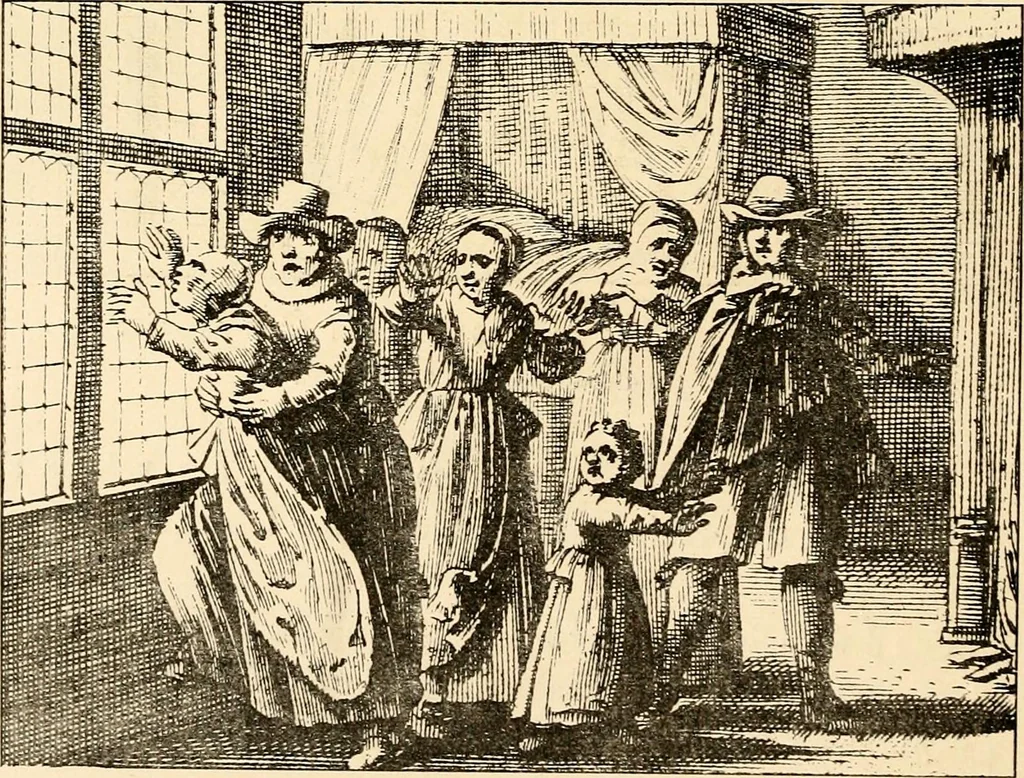 An illustration from Les maladies épidémiques de l'esprit; sorcellerie, magnétisme, morphinisme, délire des grandeurs, 1887, leaf 35