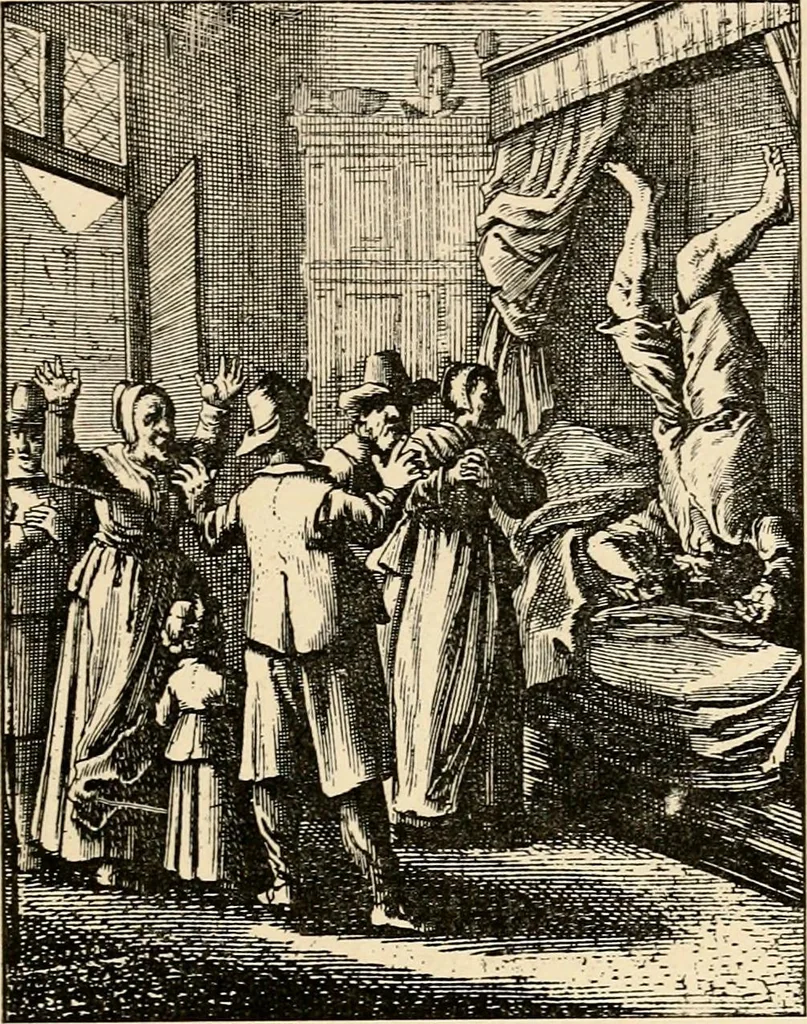 An illustration from Les maladies épidémiques de l'esprit; sorcellerie, magnétisme, morphinisme, délire des grandeurs, 1887, leaf 38