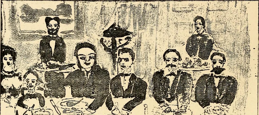 An illustration from Les maladies épidémiques de l'esprit; sorcellerie, magnétisme, morphinisme, délire des grandeurs, 1887, leaf 413