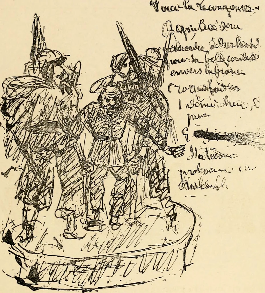 An illustration from Les maladies épidémiques de l'esprit; sorcellerie, magnétisme, morphinisme, délire des grandeurs, 1887, leaf 414