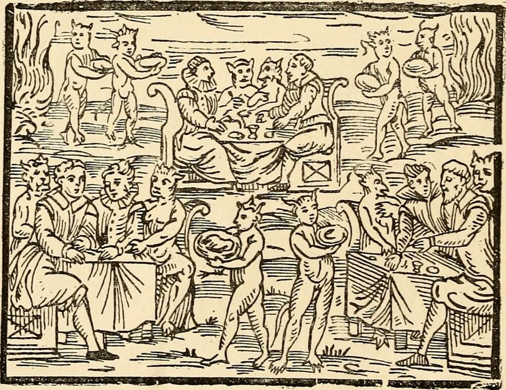 An illustration from Les maladies épidémiques de l'esprit; sorcellerie, magnétisme, morphinisme, délire des grandeurs, 1887, leaf 43