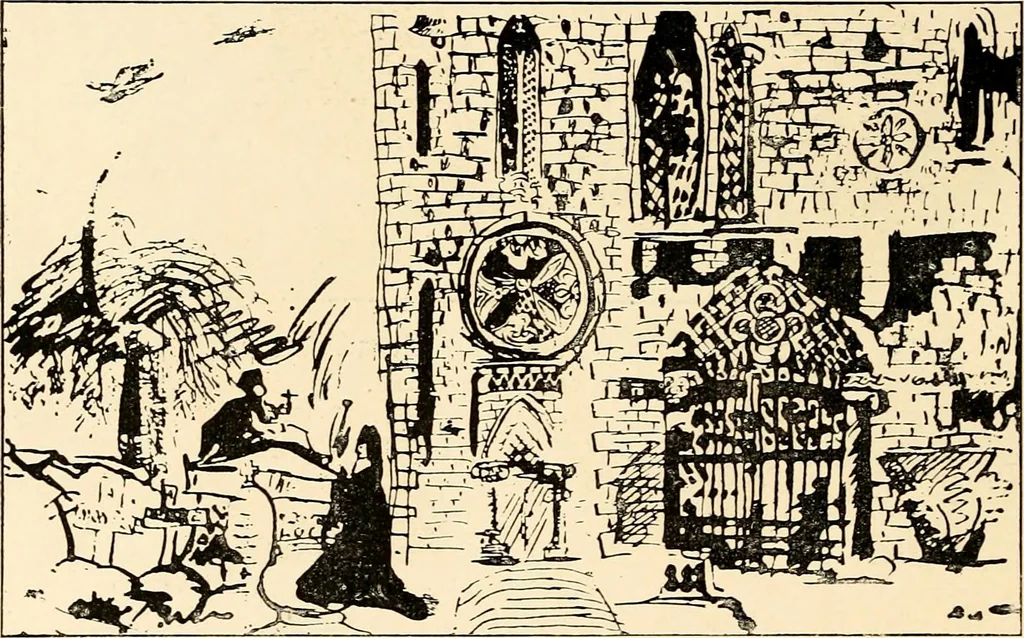 An illustration from Les maladies épidémiques de l'esprit; sorcellerie, magnétisme, morphinisme, délire des grandeurs, 1887, leaf 433