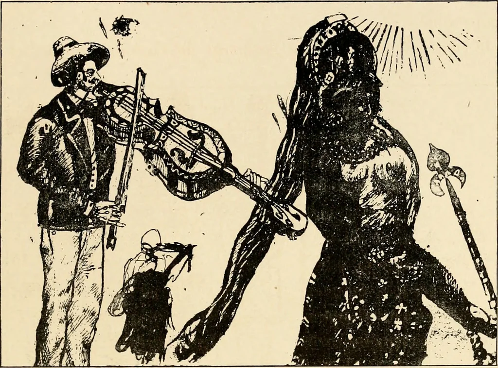 An illustration from Les maladies épidémiques de l'esprit; sorcellerie, magnétisme, morphinisme, délire des grandeurs, 1887, leaf 434