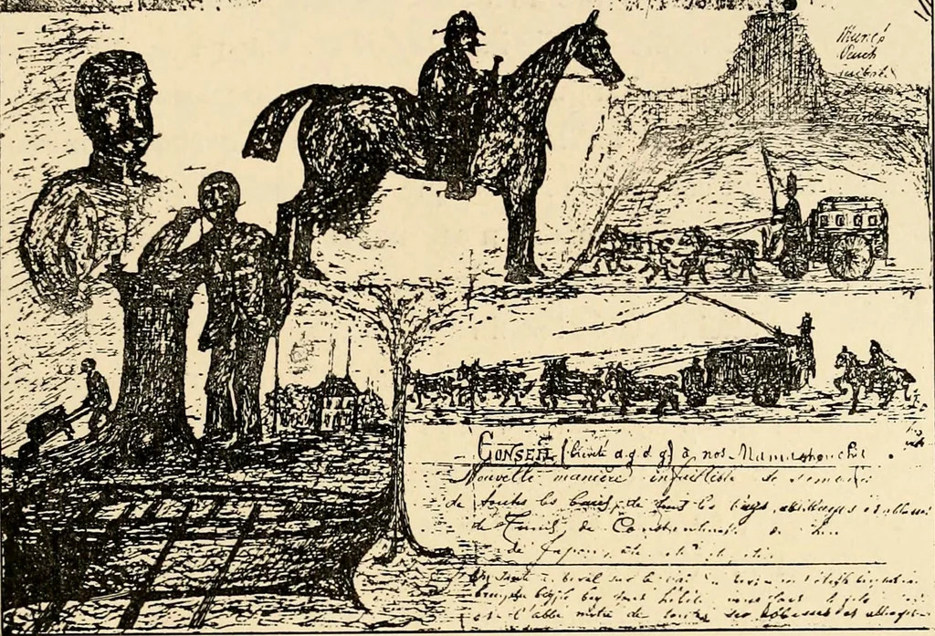 An illustration from Les maladies épidémiques de l'esprit; sorcellerie, magnétisme, morphinisme, délire des grandeurs, 1887, leaf 436