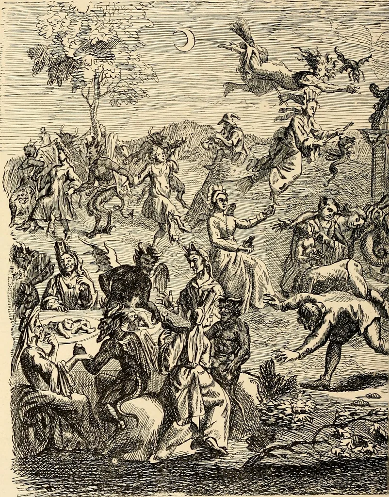 An illustration from Les maladies épidémiques de l'esprit; sorcellerie, magnétisme, morphinisme, délire des grandeurs, 1887, leaf 49