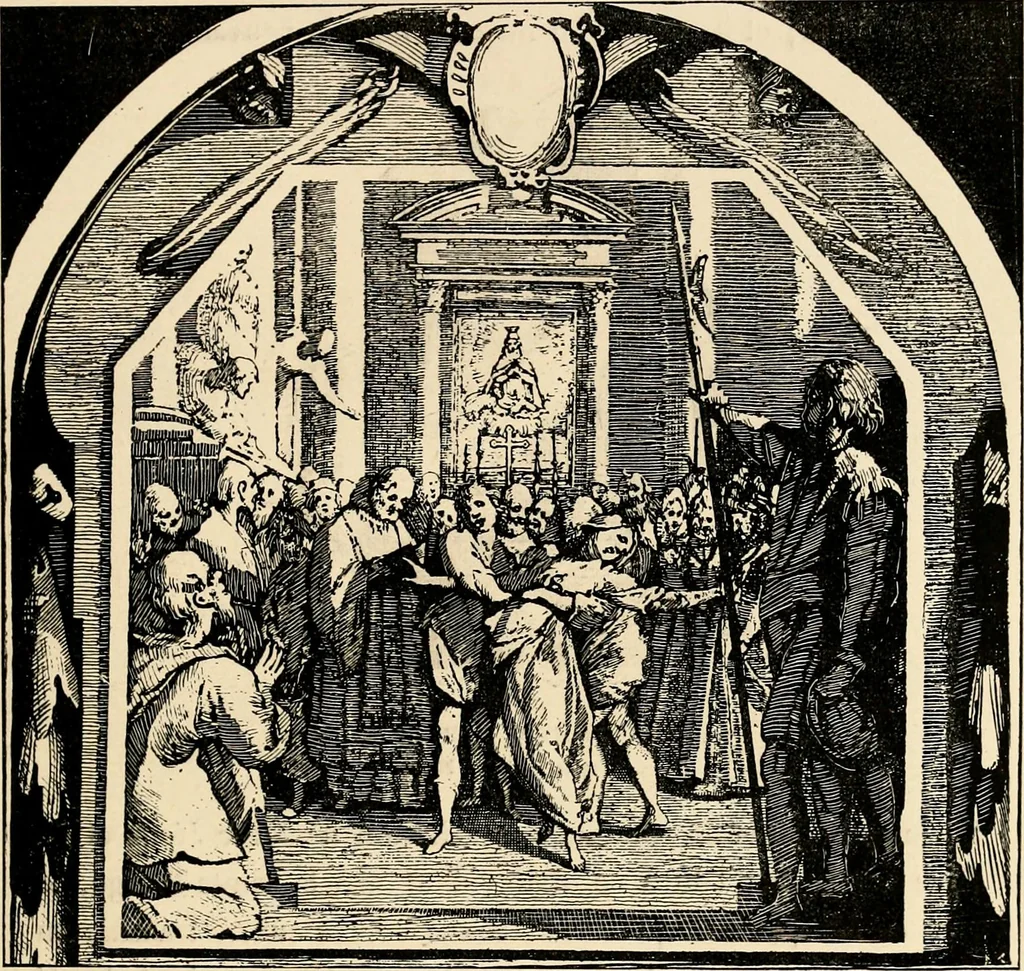 An illustration from Les maladies épidémiques de l'esprit; sorcellerie, magnétisme, morphinisme, délire des grandeurs, 1887, leaf 70