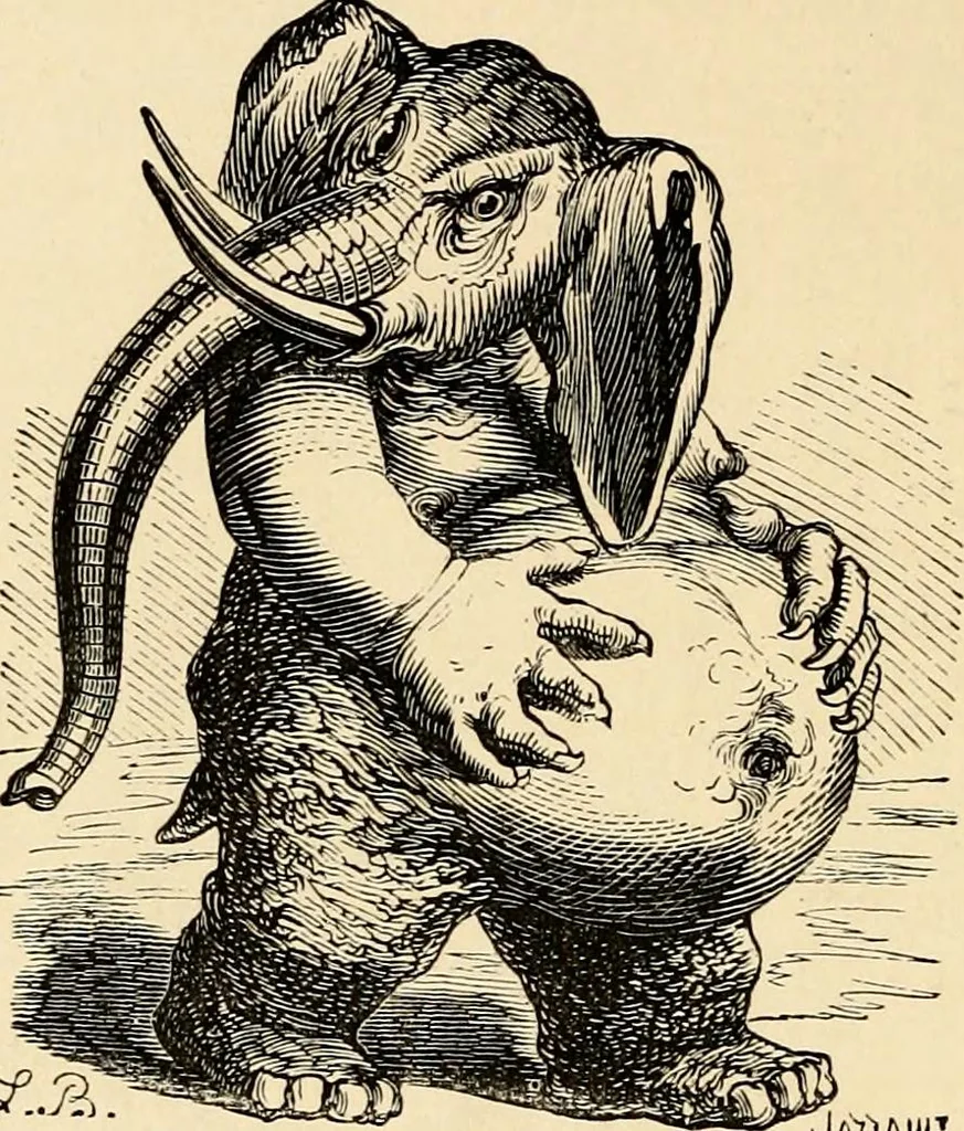 An illustration from Les maladies épidémiques de l'esprit; sorcellerie, magnétisme, morphinisme, délire des grandeurs, 1887, leaf 71