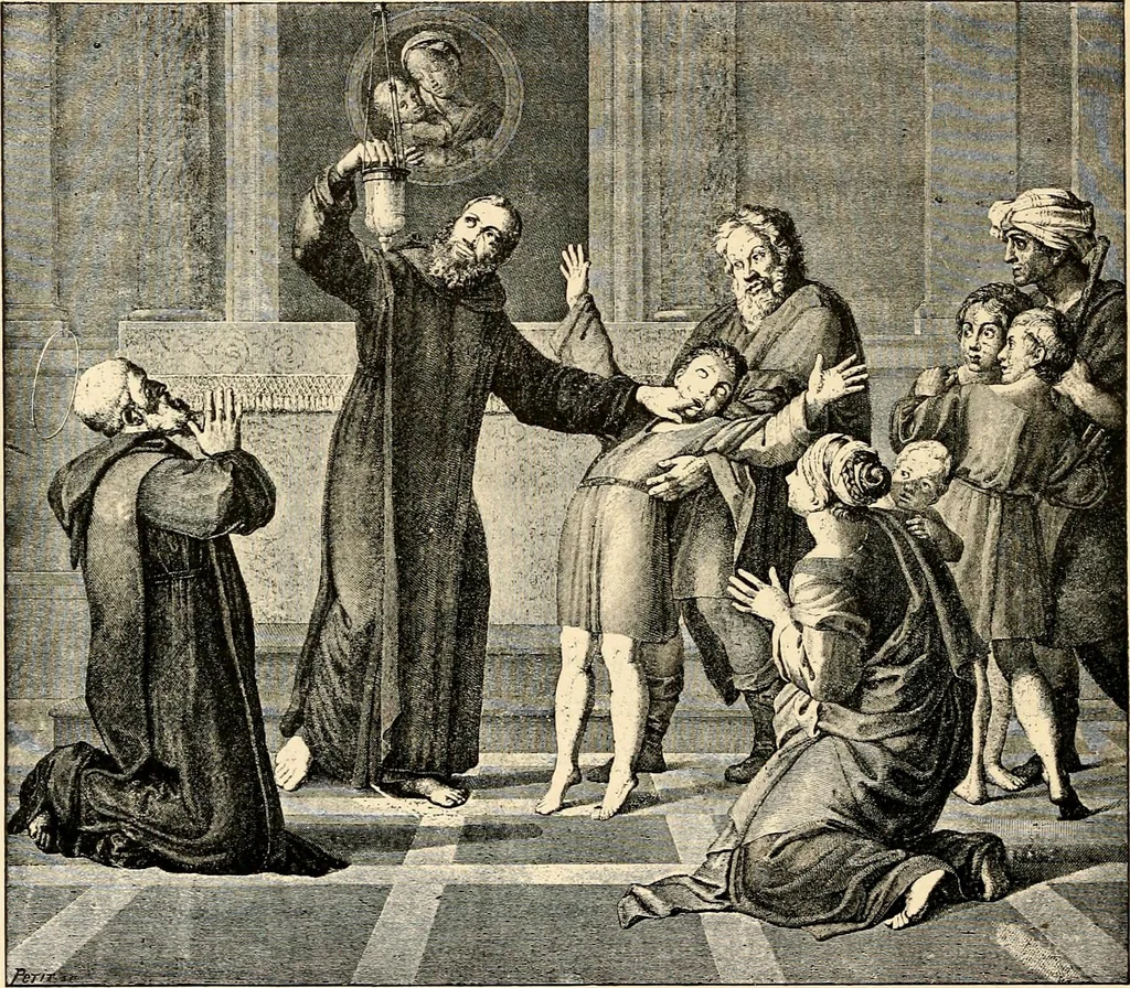 An illustration from Les maladies épidémiques de l'esprit; sorcellerie, magnétisme, morphinisme, délire des grandeurs, 1887, leaf 93
