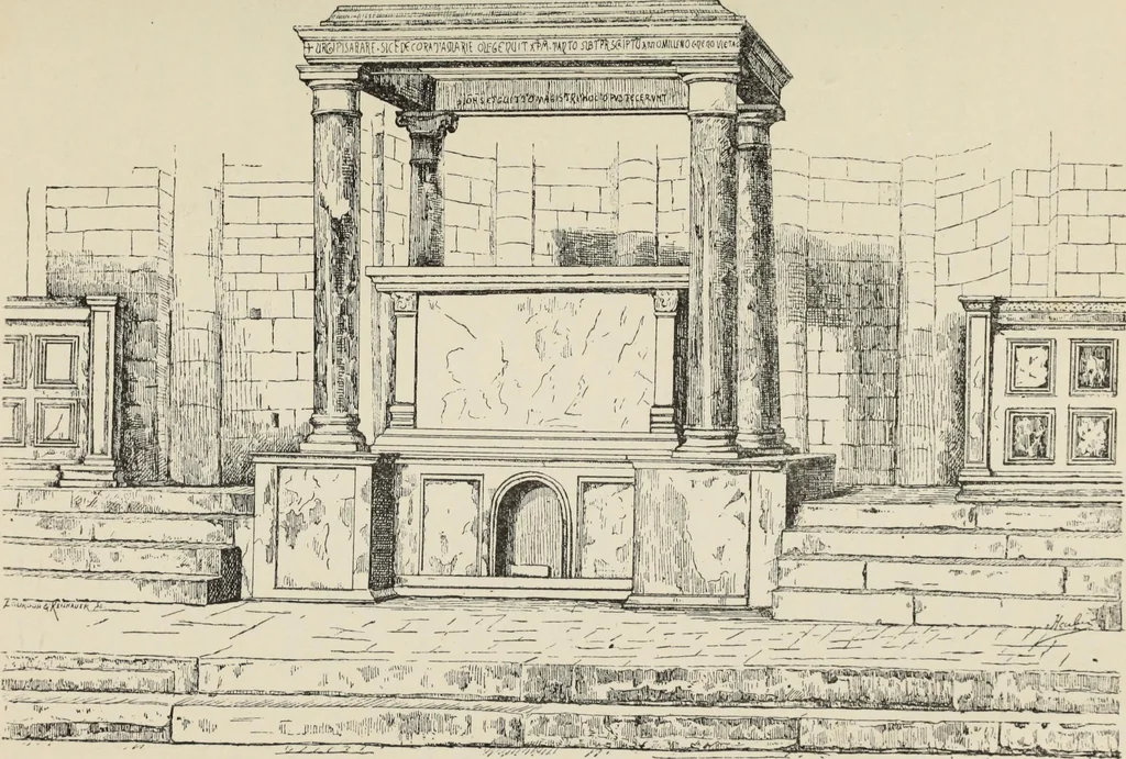 An illustration from Les marbriers romains et le mobilier presbytéral, 1897, leaf 116