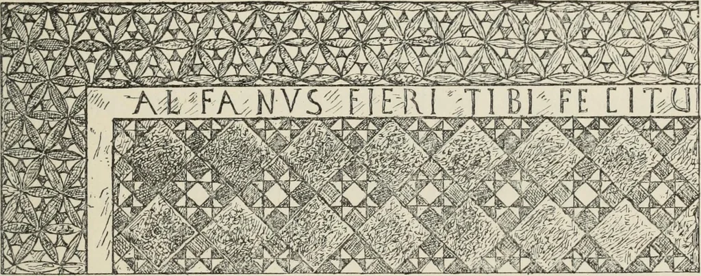 An illustration from Les marbriers romains et le mobilier presbytéral, 1897, leaf 134