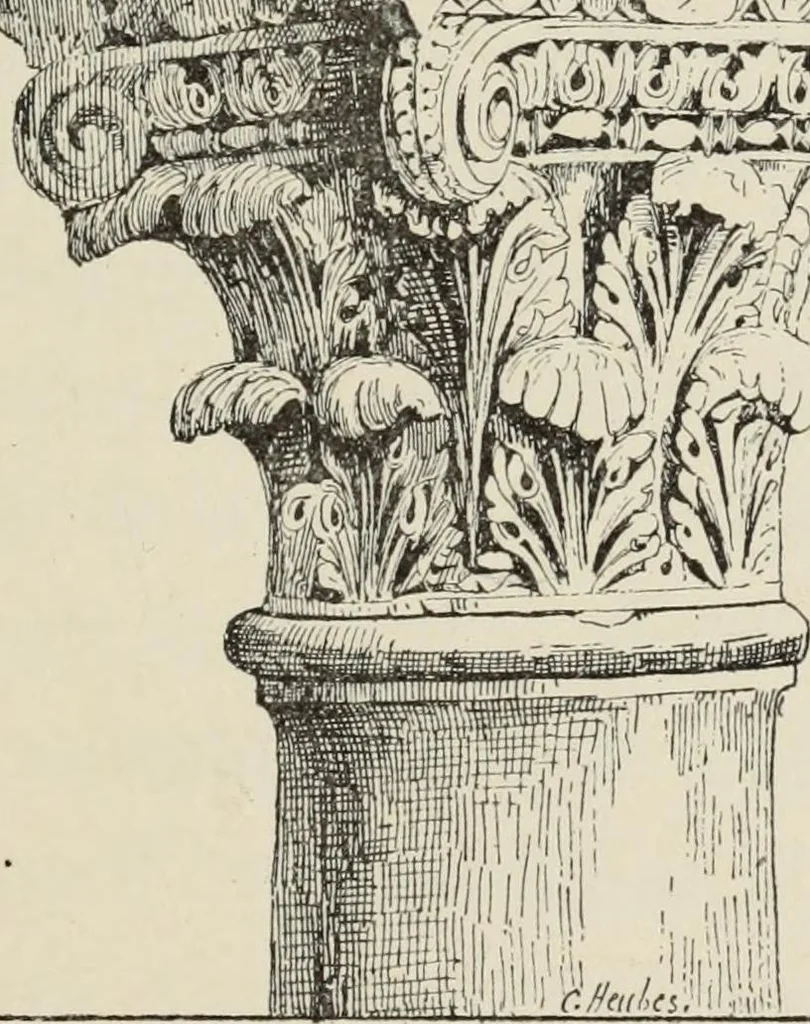 An illustration from Les marbriers romains et le mobilier presbytéral, 1897, leaf 158