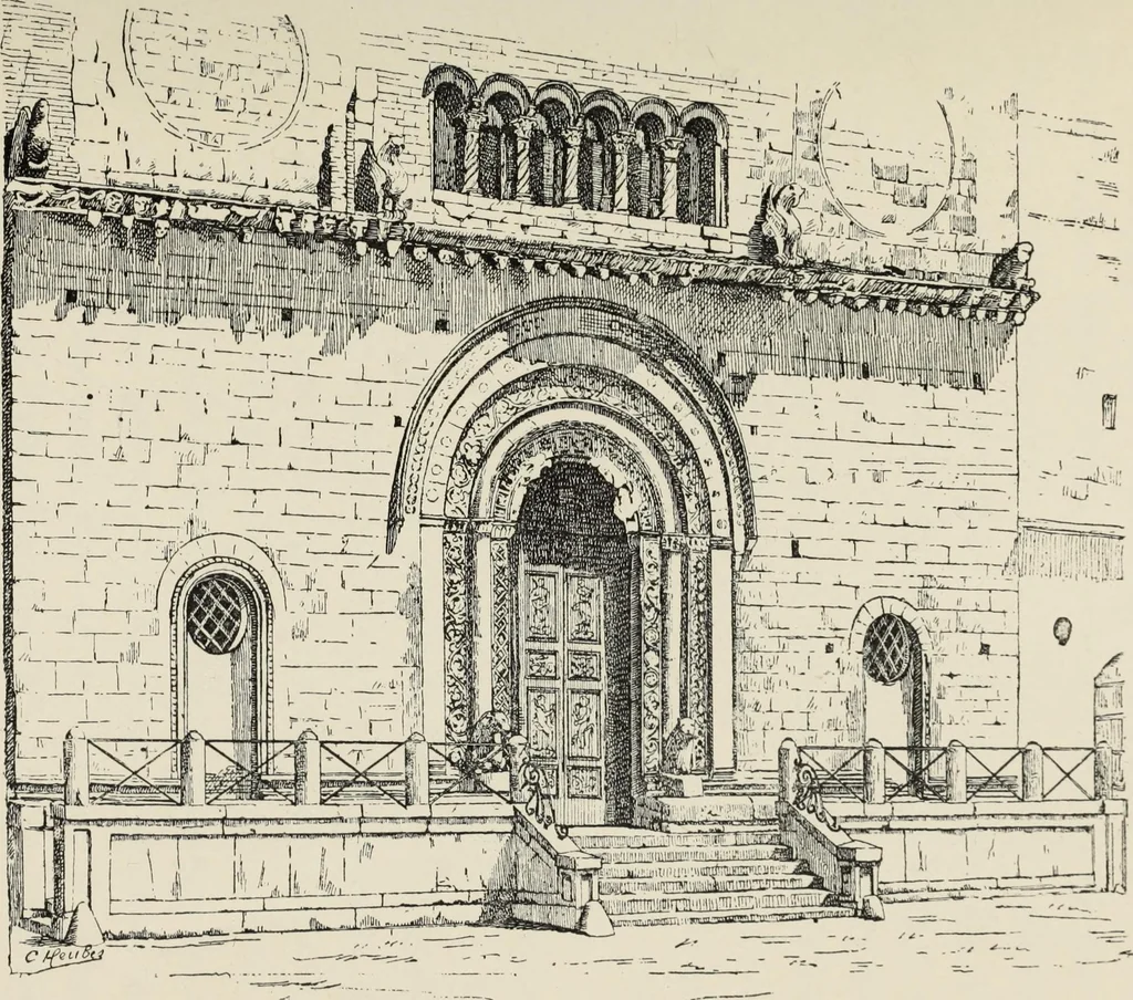 An illustration from Les marbriers romains et le mobilier presbytéral, 1897, leaf 200