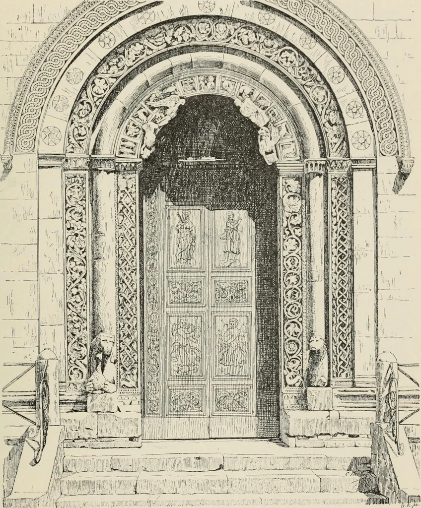 An illustration from Les marbriers romains et le mobilier presbytéral, 1897, leaf 204