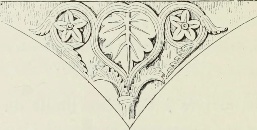 An illustration from Les marbriers romains et le mobilier presbytéral, 1897, leaf 209