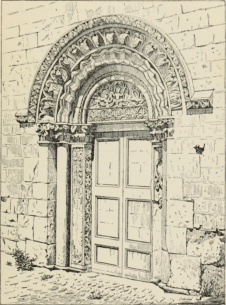An illustration from Les marbriers romains et le mobilier presbytéral, 1897, leaf 234