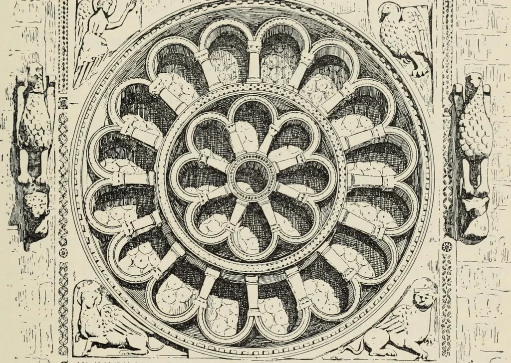An illustration from Les marbriers romains et le mobilier presbytéral, 1897, leaf 238