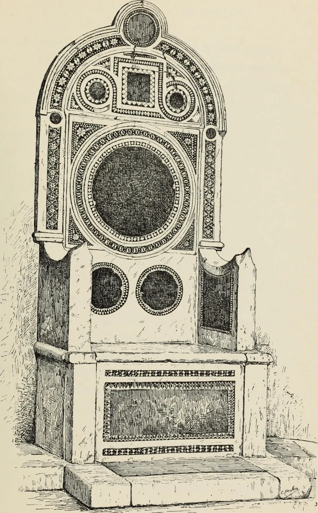 An illustration from Les marbriers romains et le mobilier presbytéral, 1897, leaf 272
