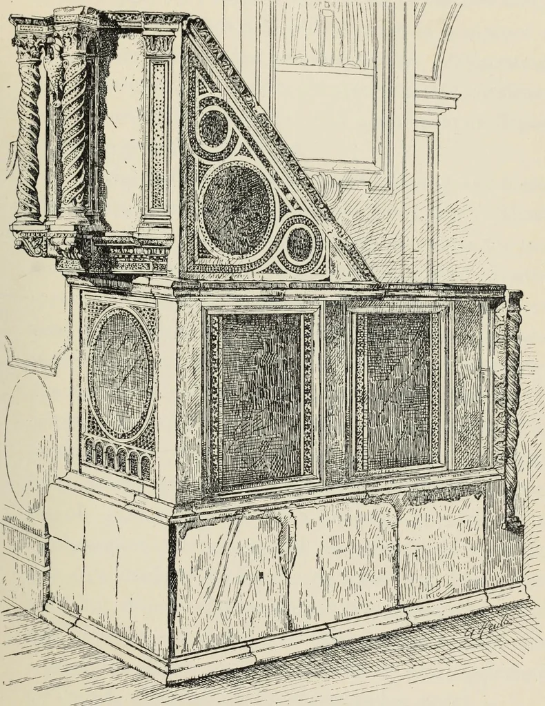 An illustration from Les marbriers romains et le mobilier presbytéral, 1897, leaf 280