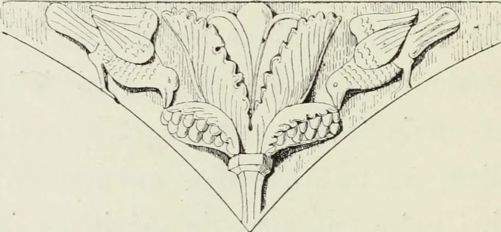 An illustration from Les marbriers romains et le mobilier presbytéral, 1897, leaf 291