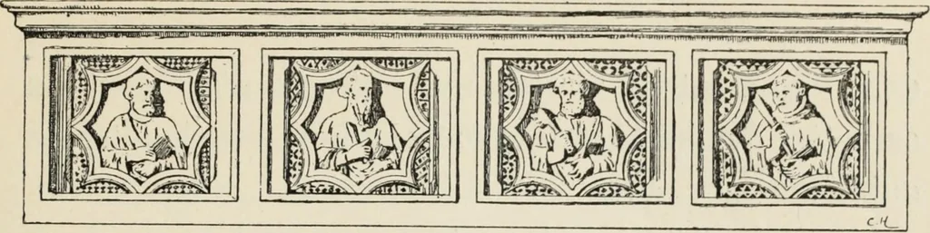 An illustration from Les marbriers romains et le mobilier presbytéral, 1897, leaf 294