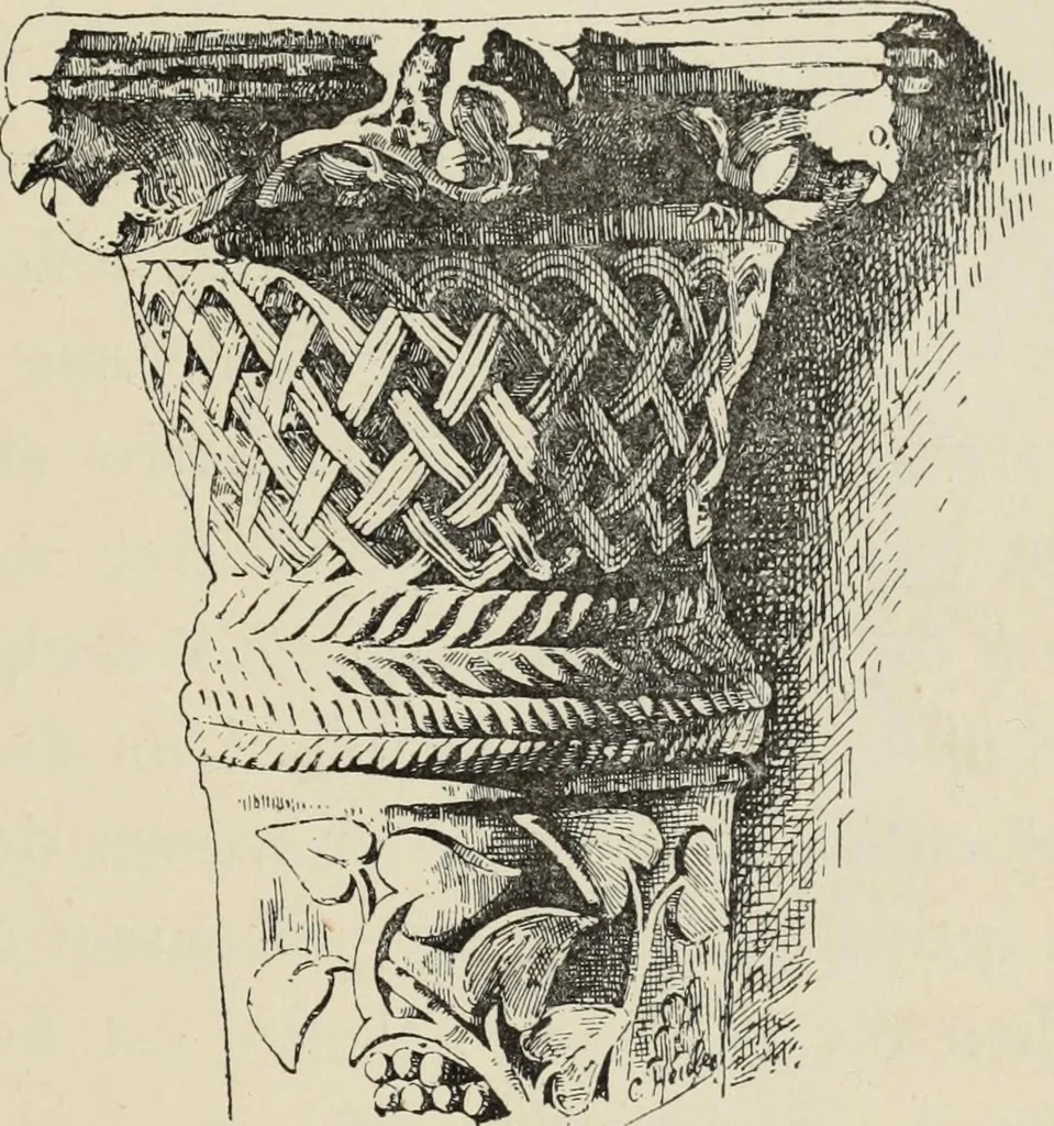 An illustration from Les marbriers romains et le mobilier presbytéral, 1897, leaf 34