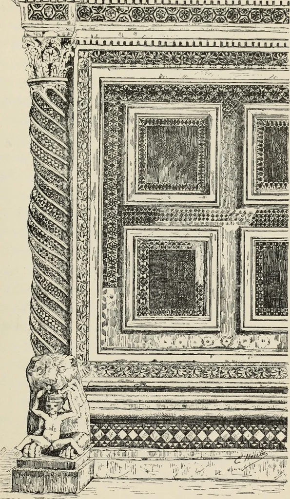 An illustration from Les marbriers romains et le mobilier presbytéral, 1897, leaf 382