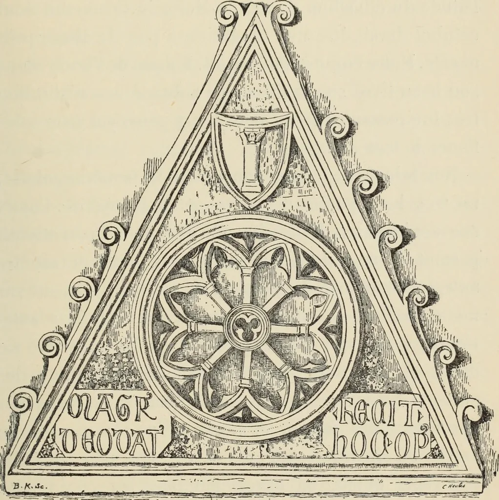 An illustration from Les marbriers romains et le mobilier presbytéral, 1897, leaf 424
