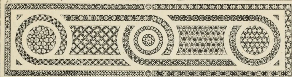 An illustration from Les marbriers romains et le mobilier presbytéral, 1897, leaf 436