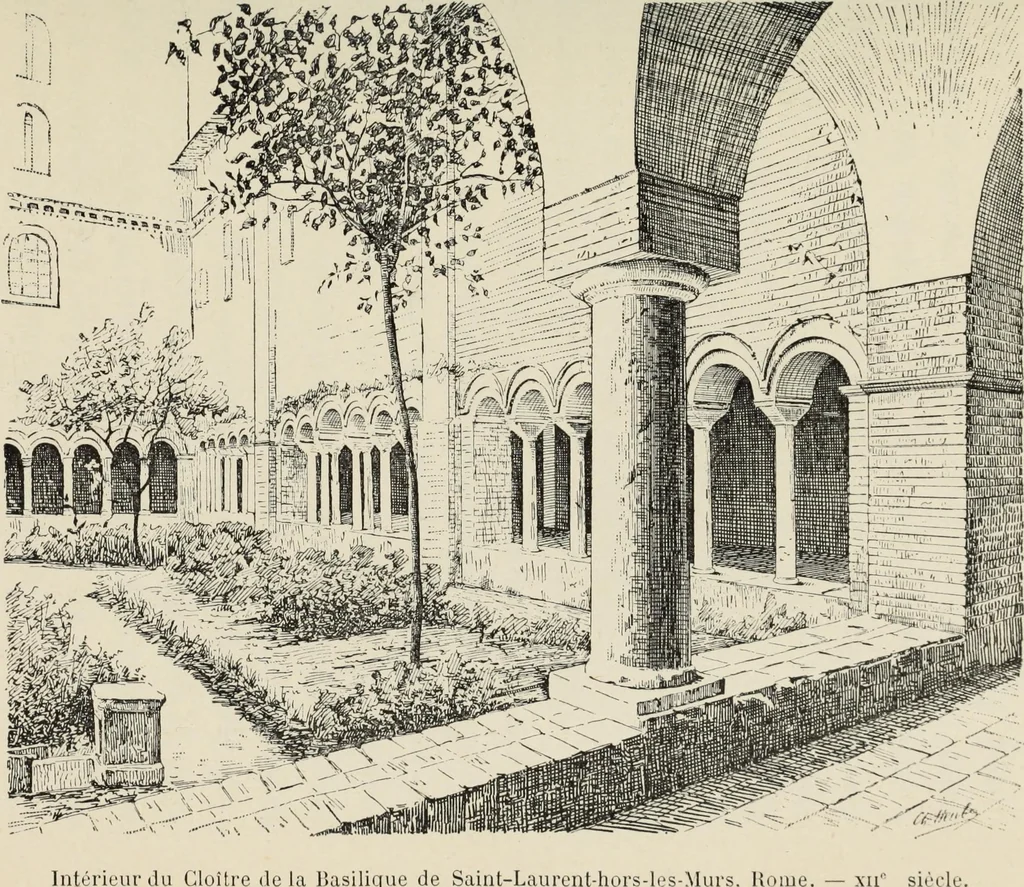 An illustration from Les marbriers romains et le mobilier presbytéral, 1897, leaf 442