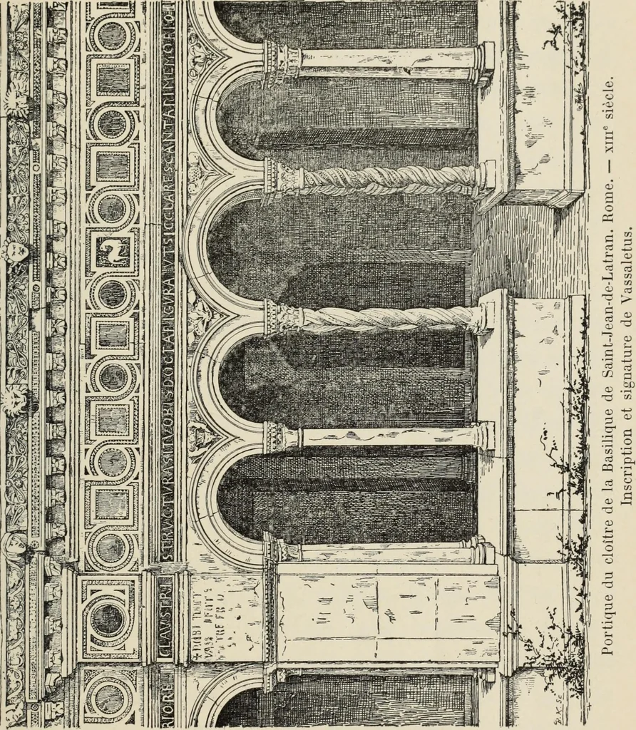 An illustration from Les marbriers romains et le mobilier presbytéral, 1897, leaf 446