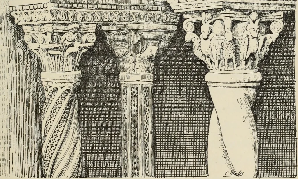 An illustration from Les marbriers romains et le mobilier presbytéral, 1897, leaf 450