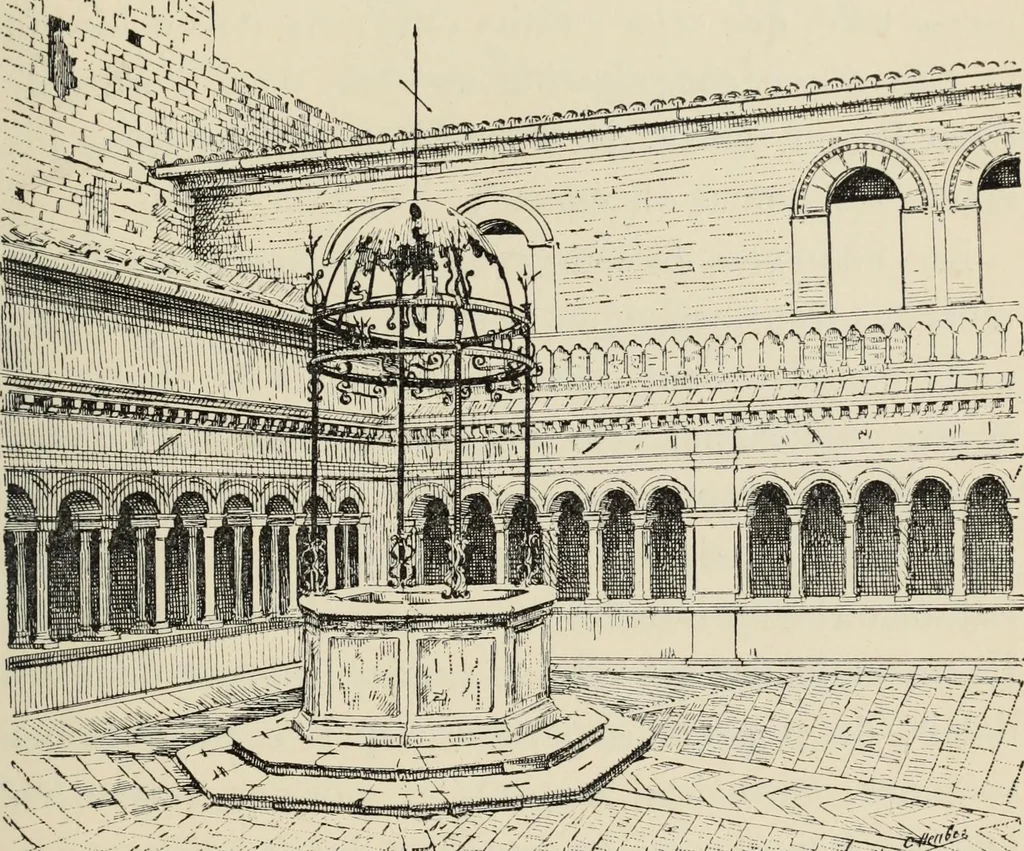 An illustration from Les marbriers romains et le mobilier presbytéral, 1897, leaf 456