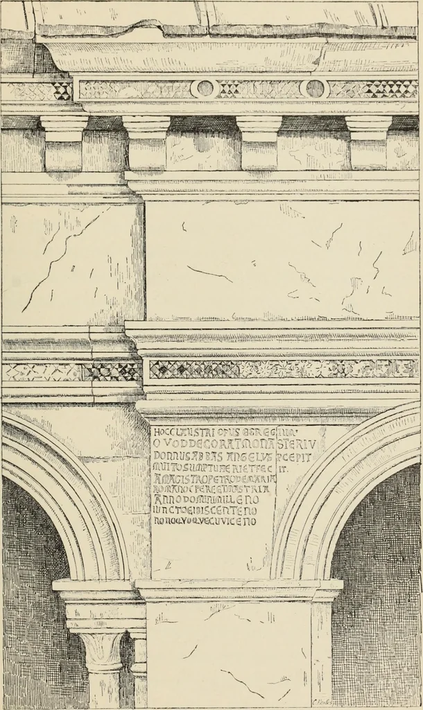 An illustration from Les marbriers romains et le mobilier presbytéral, 1897, leaf 460