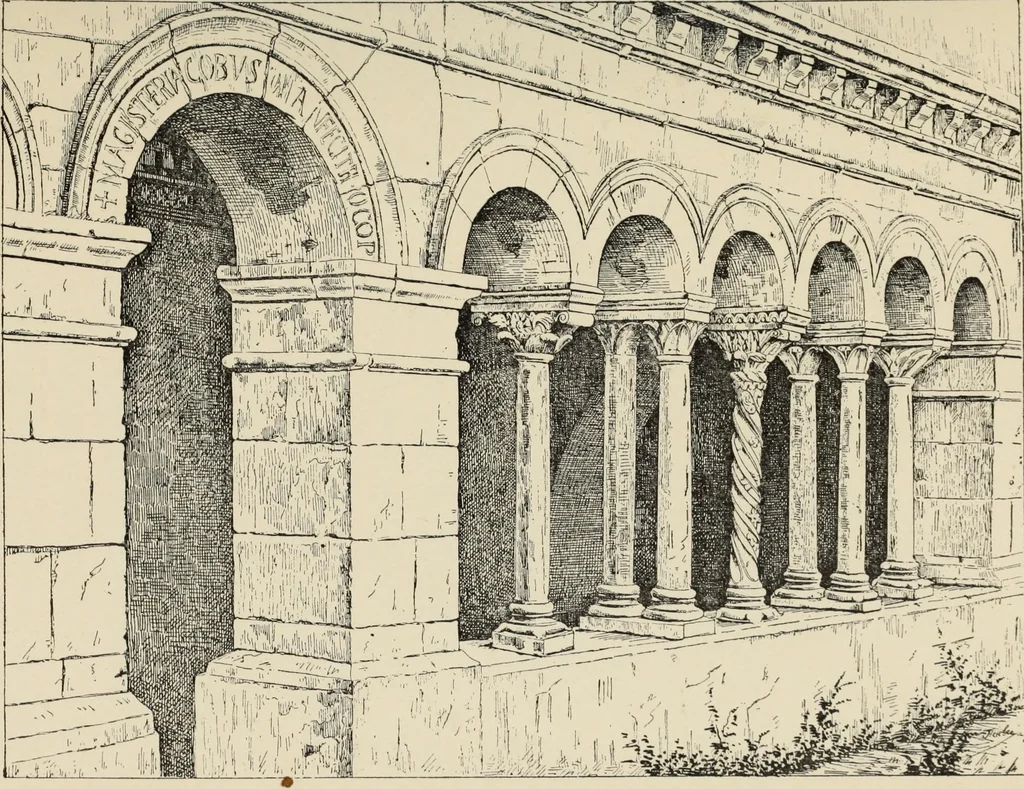 An illustration from Les marbriers romains et le mobilier presbytéral, 1897, leaf 470