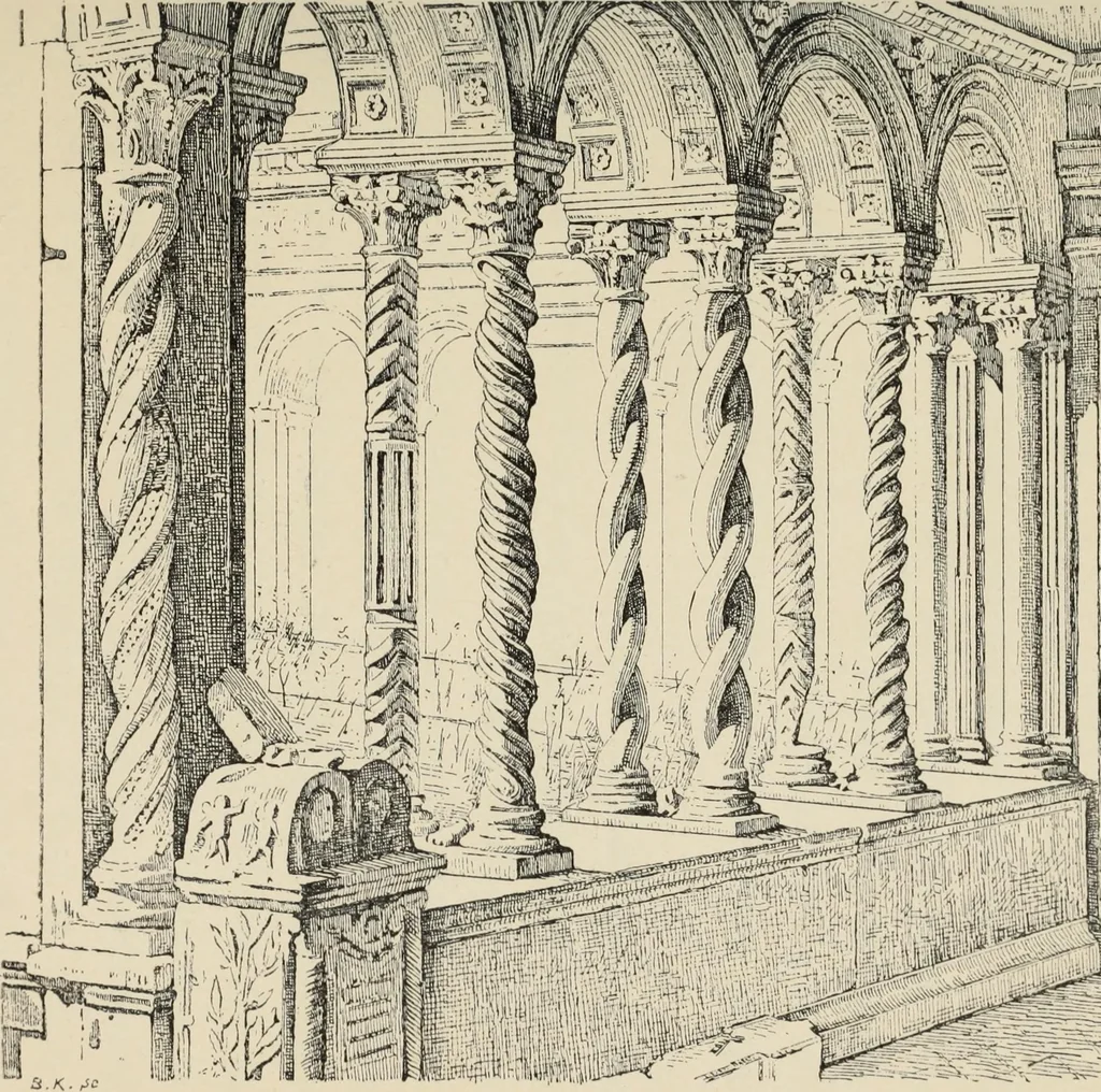 An illustration from Les marbriers romains et le mobilier presbytéral, 1897, leaf 480